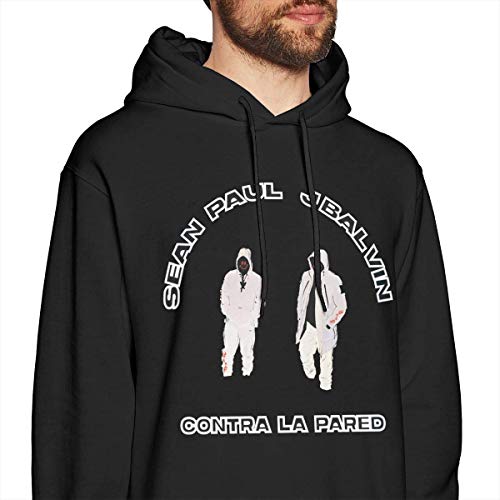 AKKUI Sudaderas Hombre Sudaderas con Capucha J Balvin Sean Paul Man'S Hoodie Sweater Fashion Classic Long Sleeve Top Hoodies Hooded Sweatshirt