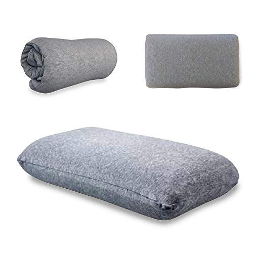 Almohada de Viaje de Espuma de Memoria Marca Cabin MAX, para el Apoyo de Cabeza, Cuello y Espalda