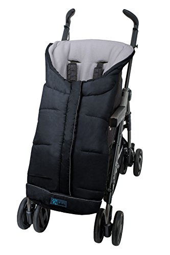 Altabebe Active Line - Saco de invierno para silla de paseo, 0-12 meses, color negro/gris claro