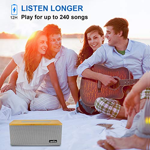 Altavoz Bluetooth Portátil COMISO con 30W de Potencia Stereo,Alta Potencia, BassUp, IPX5 Resistente al Agua,Emparejamiento Inalámbrico, Altavoz para el Hogar, Espacios Libres