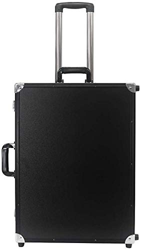 ALYR Profesional Maleta para Maquillajec, Cosmetic Cases Makeup Train Cases Bolsa de Maquillaje Maletín para Maquillaje de Maquillaje de Equipaje con Ruedas,Black