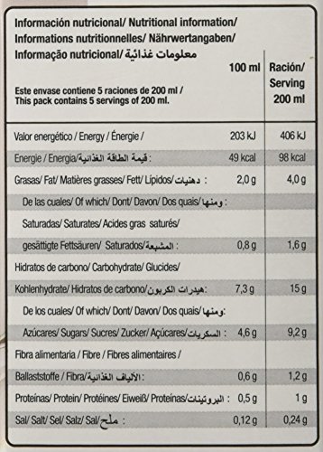 Amandin 400088 Bebida de Avena con Coco - Paquete de 6 x 1000 ml - Total: 6000 ml