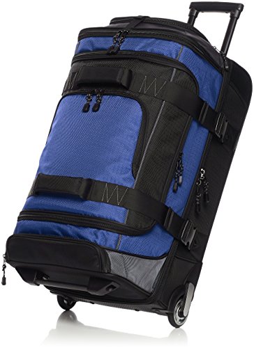 AmazonBasics - Mochila con ruedas de ripstop, 76 cm, 86.9 litros - Azul