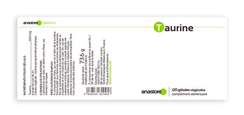 Anastore Taurina 500 mg - 120 Cápsulas