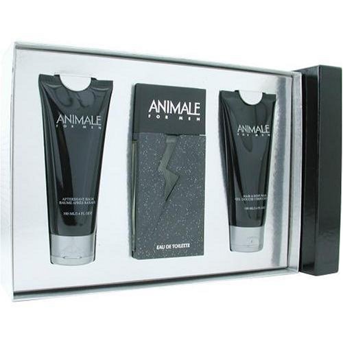 Animale By Animale Parfums For Men. Set-edt Spray 3.3 oz & Aftershave Balm 3.4 oz & Body Wash 3.4 oz by Animale Parfums