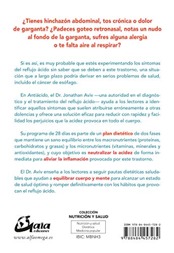 Antiácido. Programa de 28 días para prevenir y curar el reflujo ácido (Nutrición y salud)