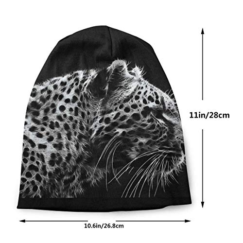 AOOEDM Gorro de uso diario para hombre, un tigre con cicatrices, cálido, holgado y suave para la cabeza, comodidad durante todo el año, gorros serios para un estilo serio, gorro de punto holgado de g