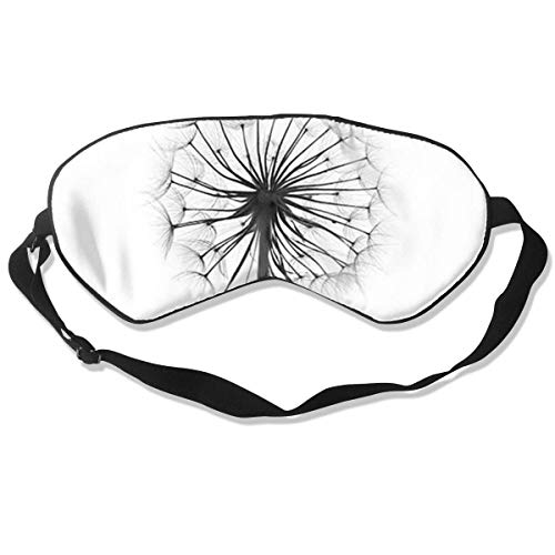 AOOEDM Máscara para dormir Diente de león Correa ajustable Máscara para ojos Bloques suaves Venda ligera para dormir, viajar, siestas, meditación