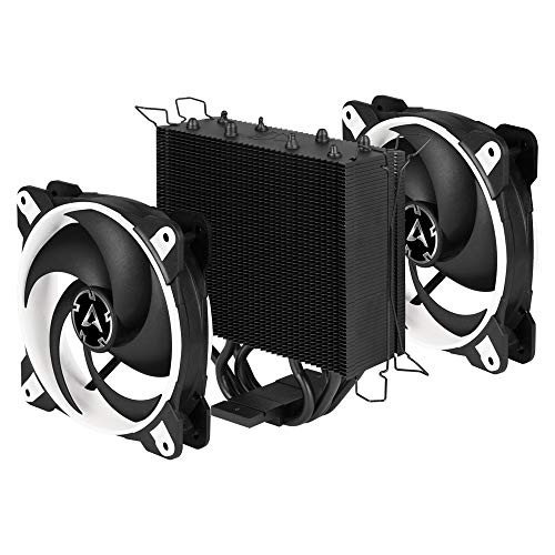 ARCTIC Freezer 34 eSports DUO - Ventola de CPU, Enfriador de CPU Push-Pull, Motor Silencioso, Desde 200 hasta 2100 Rpm, 2 Ventiladores PWM 120mm - Blanco