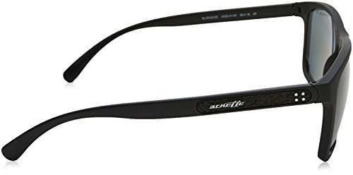 Arnette Burnside Gafas de Sol, Matte Black, 56 para Hombre