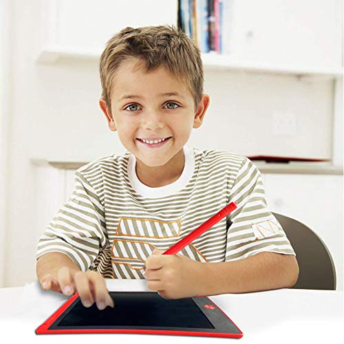 Arolun Tableta de Escritura LCD 8.5 Inch Colorida, LCD Tablero de Dibujo Gráfica Pizarra Magica de Mensaje Memo Pad Electrónico con Lápiz Regalos para Niños,Clase,Oficina,Casa,Cocina (Rojo)