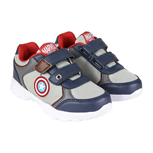 Artesania Cerda Deportiva Suela Ligera Avengers Capitan America, Zapatillas para Niños, Gris (Gris C13), 27 EU