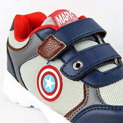 Artesania Cerda Deportiva Suela Ligera Avengers Capitan America, Zapatillas para Niños, Gris (Gris C13), 27 EU