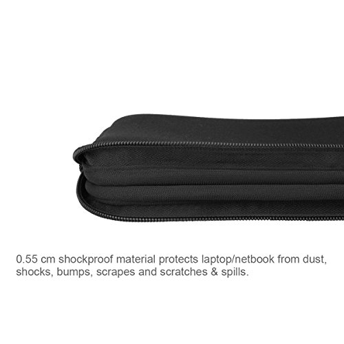 Arvok 15,6 Pulgadas Funda Protectora para Portátiles/Impermeable Ordenador Portátil Caso/Neopreno del Portátil Bolsa para Acer/ASUS/DELL/Fujitsu/Lenovo/HP/Samsung/Sony (Negro)