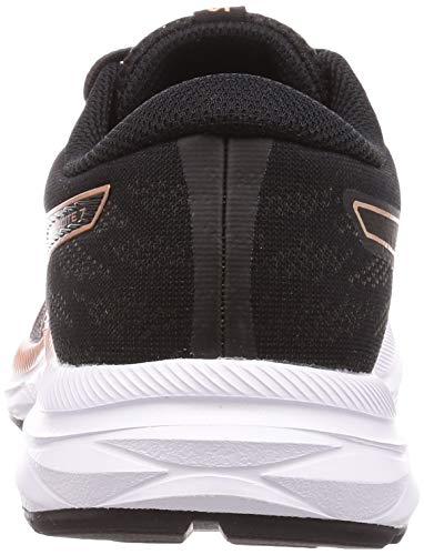 Asics Gel-Excite 7, Running Shoe Womens, Black/Rose Gold, 39 EU