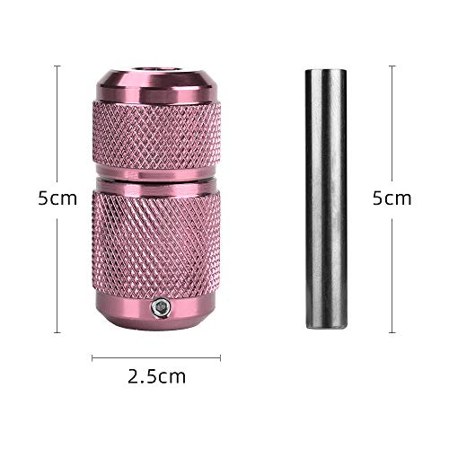 ATOMUS 25mm Tattoo Handles self-Lock Tattoo Machine Grip Tube Aluminium Alloy Tattoo Accessories for Tattoo Machine Supply(pink)