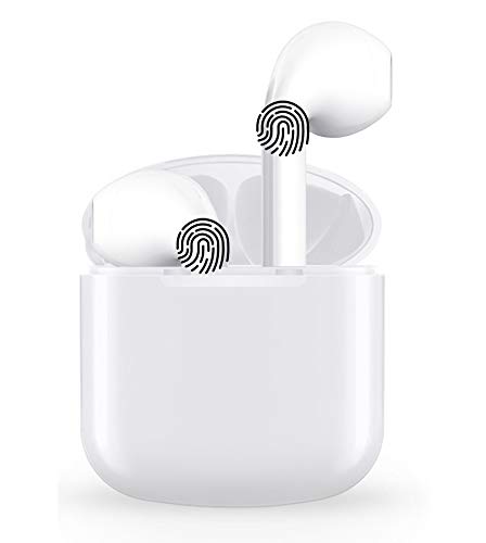 Auricular Bluetooth 5.0, Auricular inalámbrico, micrófono y Caja de Carga incorporados, reducción del Ruido estéreo 3D HD, para Auriculares iPhone/Android/Apple Airpods Pro/Samsung/Huawei Xiaomi