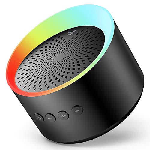 Axloie Altavoz Bluetooth Portátil 5.0 Altavoz Inalámbrico con Graves Profundos Sonido Estéreo 10H de Reproducción Tarjeta TF/AUX Micrófono Incorporado para Viajes Fiesta Casa (Negro)