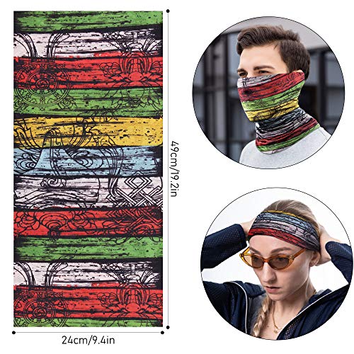 Bandanas Multifuncionales Elásticas, Multifunción Estirable Cuello, Bufanda Pañuelo Multifuncional, Cuello Tubo Bufanda Mascarilla, Multifunción Pañuelos para Yoga,Senderismo,Montar,Moto Ciclismo,etc.