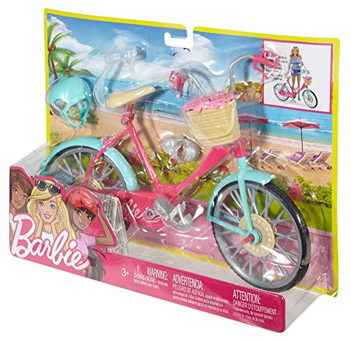 Barbie Bicicleta, accesorios muñeca barbie (Mattel DVX55)