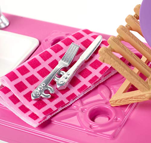 Barbie Muebles de interior, accesorios para la cocina de la casa de muñecas (Mattel FXG34)