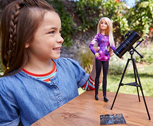 Barbie National Geographic Quiero Ser Astrofísica, muñeca con accesorios (Mattel GDM47)