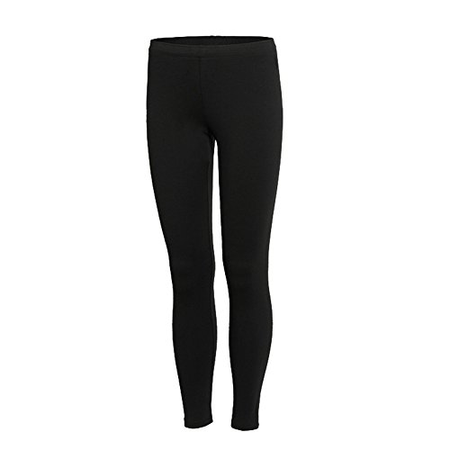 Barrageon Pantalones Largos de Comprensión Leggings para Mujer Mallas Largas de Deportivos Baselayer Secado Rápido para Ejercicio Gimnasio Entrenamiento Cruzado Correr Yoga Jogging Negro-L