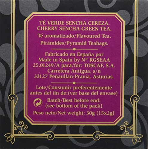 Barton Té Verde Sencha Cereza, Pirámides - 15 pirámides