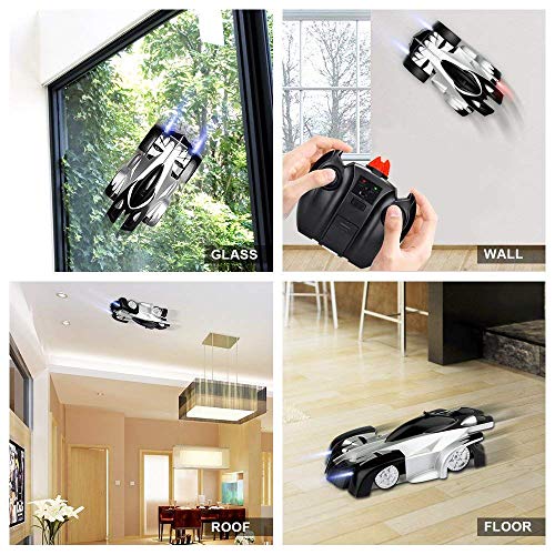 Baztoy Coche Teledirigido, Coche Radiocontrol para Coche de Acrobacias en la Pared Modos duales Rotación de 360 ° RC Cars Coches de Juguetes para niños Regalos Divertidos Gadgets Geniales