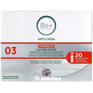 Be+ Capilar Anticaida Loción Forte Monodosis Tratamiento Intensivo, 20Monodosis x 5ml