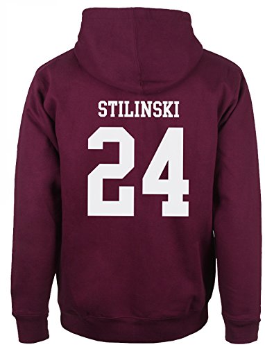 Beacon Hills Stilinski Lahey Lacrosse Mccall Sudadera de lacrosse con capucha Stilinski 24 Small