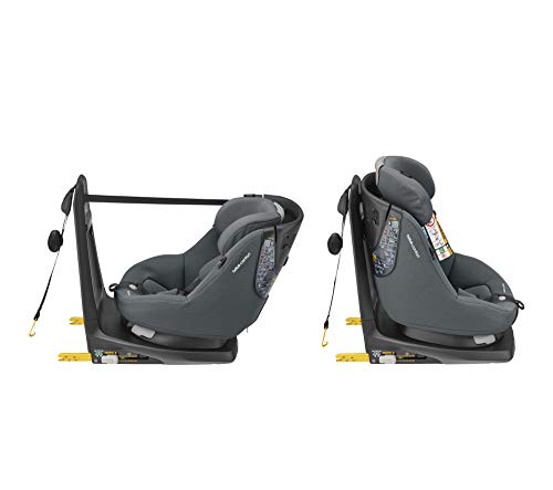 Bebe Confort Axissfix Plus - Silla de coche Isofix 0-18 kg, giratoria 360°, reclinable, homologada I-Size, para niños de 0 a 4 años sillita para coche Authentic Graphite