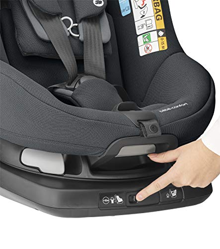 Bebe Confort Axissfix Plus - Silla de coche Isofix 0-18 kg, giratoria 360°, reclinable, homologada I-Size, para niños de 0 a 4 años sillita para coche Authentic Graphite