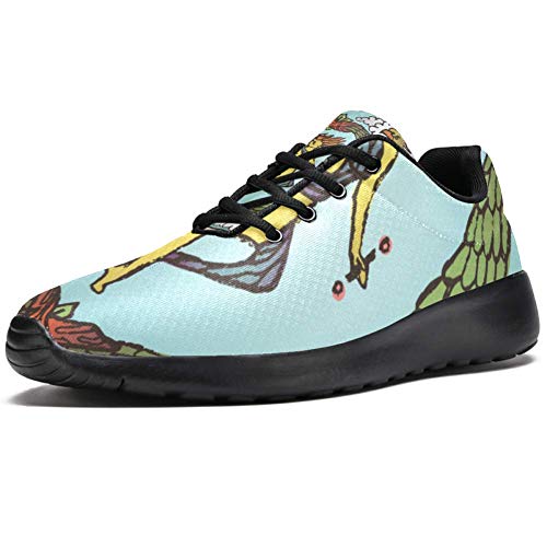 Bennigiry Carta del Tarot el Mundo Athletic Trainers Zapatillas Ligeras Calzado Deportivo para Mujer