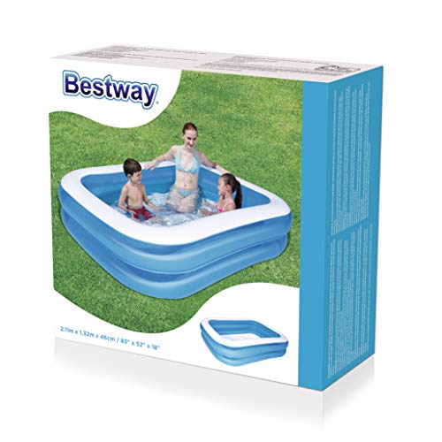 Bestway - Piscina Rectangular, Color Azul, Color Azul (12819)