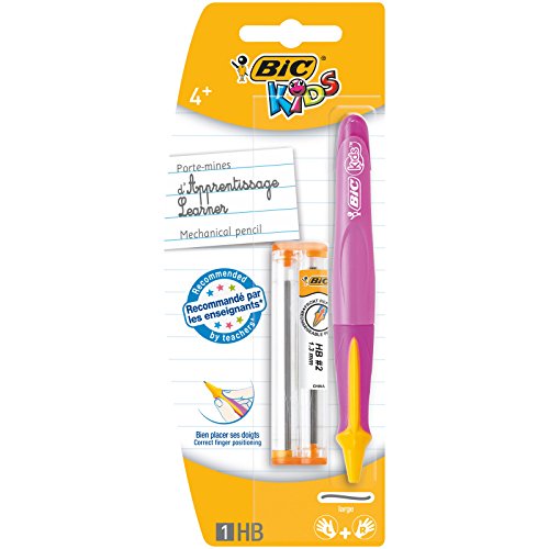 BIC Kids Learner Portaminas HB con Minas de Recambio (1,3 mm) – 1 unidad [colores surtidos]