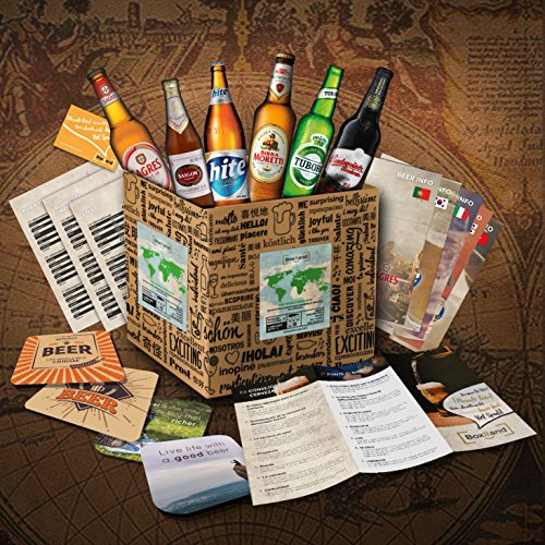 '"Biere del Mundo regalo + + Información de cerveza + + Catas de instrucciones + + cerveza Tapa. Hombres de cumpleaños/Navidad/día del padre. El regalo inusual y especiales