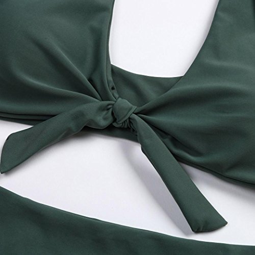 Bikinis Mujer Push up Familizo Bra Bikini Verano Tops y Braguitas Bikinis Conjuntos Bikini Mujer 2018 Ropa de baño Traje De Baño Push up Bikini Sexy Mujer Trajes de baño Mujer 2018 (L, Verde)