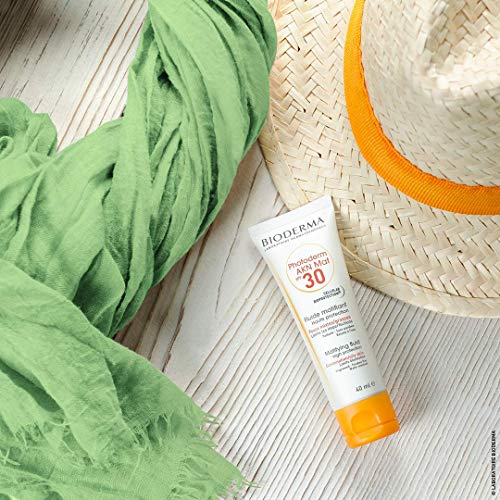 Bioderma Photoderm AKN Mat Fluide SPF 30 crema de protección solar Cara 40 ml - Cremas de protección solar (Cara, 40 ml, Nutritiva, Protección, Piel grasosa, Tubo, 1 pieza(s))