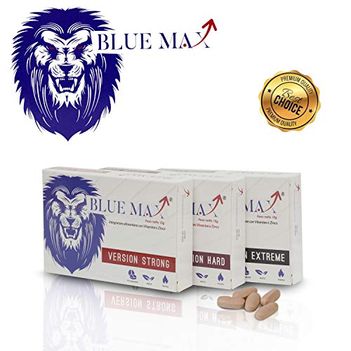 Blue Max® Extreme 160 Mg Para Hombres - 100% Natural - Sin Receta Médica - Sin Contraindicaciones - 1000 Mg Por Tableta