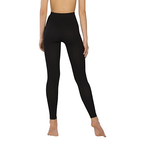 Body&Co Legging de Masaje anticelulítico estimulan la circulación Forma la Silueta (Negro, L/XL)