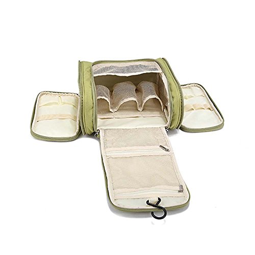 Bolsa de aseo Bolsa de aseo de viaje multifuncional Organizador de maquillaje extra grande Bolsa de lavado de ducha impermeable Estuche cosmético Kit de aseo personal Kit de viaje de almacenamiento co