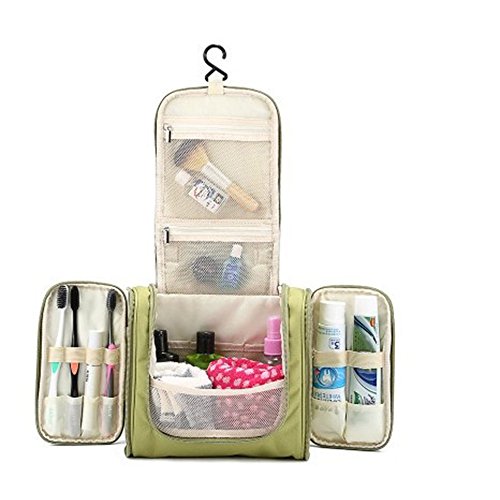 Bolsa de aseo Bolsa de aseo de viaje multifuncional Organizador de maquillaje extra grande Bolsa de lavado de ducha impermeable Estuche cosmético Kit de aseo personal Kit de viaje de almacenamiento co