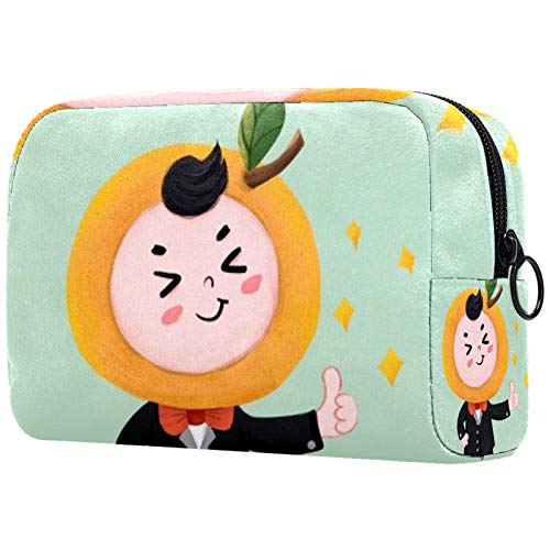 Bolsa de brochas de maquillaje personalizables, bolsas de aseo portátiles para mujeres, bolso de cosméticos, organizador de viaje, color almendra