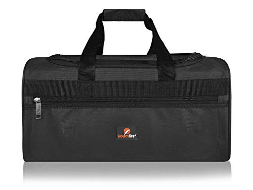 Bolsa de Viaje Pequeña - 2º Artículo de Equipaje de Mano en Ryanair - Bolsas de Viaje Fabricada con el Tamaño Exacto de 40 x 25 x 20 cm - Bolso de Cabina - Super Ligero 0,4 kg RL59K (Negro)