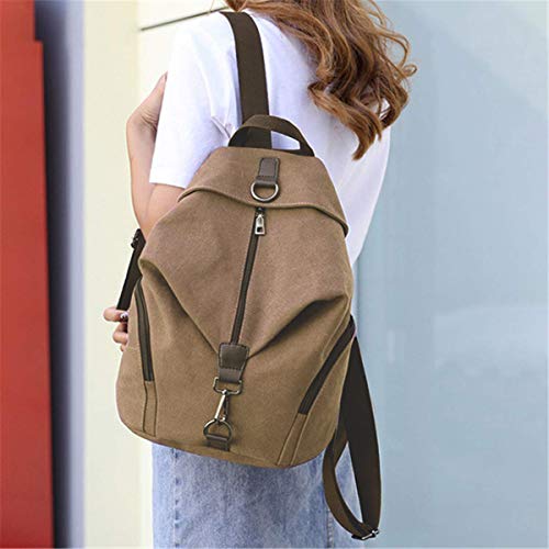 Bolso Mochila Mujer Casual Pequeña Mochilas Mujer Antirrobo, JOSEKO Señoras Bolsa de Viaje Bolsa de Escuela Bolsa Vintage Bolsa de Gran Capacidad Informal para Viajes Senderismo Regalo Mujer