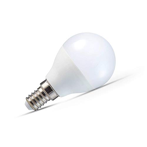 Bombilla Tipo Golf P45 V-TAC 4W (Equivalente a 30W) Ahorradora de Energía E14 SES (Rosca Edison Pequeña) 4000K Day Blanco No Regulable - Paquete de 10