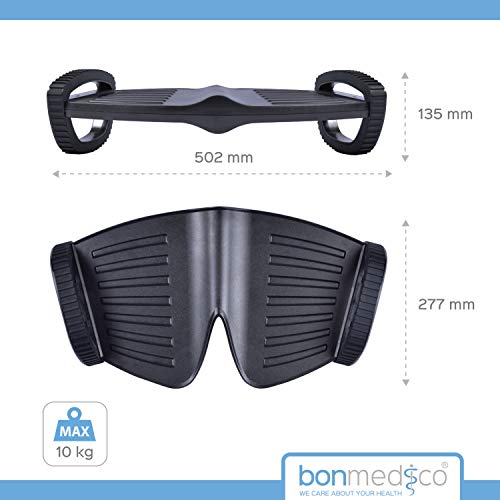 Bonmedico Svingo Reposapies de Oficina Balancín - Reposapiés ergonómico, Antideslizante y con Capacidad para Meserse. Reposa Pies para Activar los Músculos de Las Piernas al Sentarse