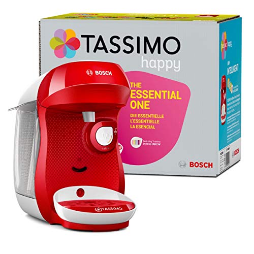 Bosch TAS1006 TASSIMO Happy Cafetera cápsulas, 1400 W, color rojo