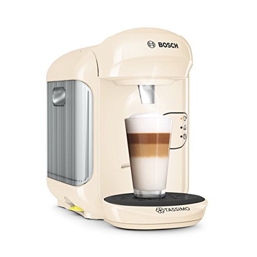 Bosch TAS1407 Tassimo Vivy 2 - Cafetera Multibebidas Automática de Cápsulas, Diseño Compacto, color Vainilla